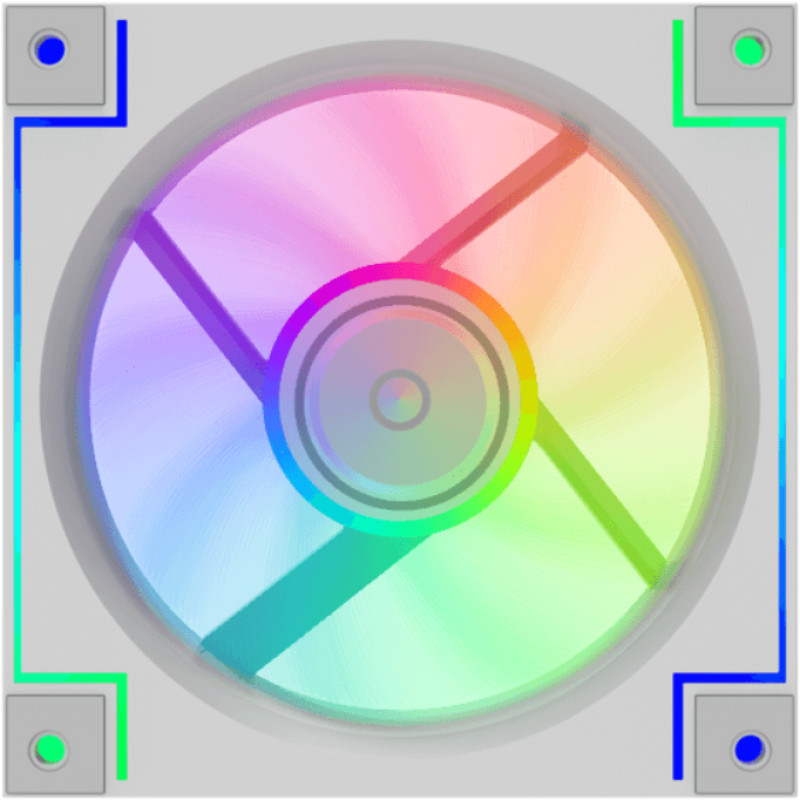 Кулер для корпусу GAMEMAX RD300 WH