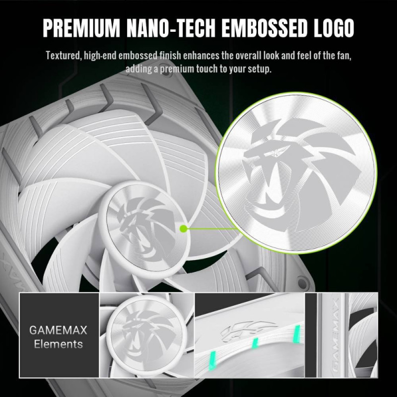 Кулер GameMax Tornado T12 ARGB-RW