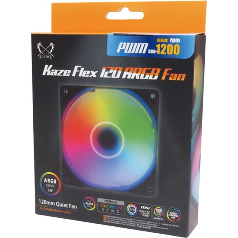 Кулер Scythe Kaze Flex 120 mm ARGB PWM (KF1225FD18AR-P)