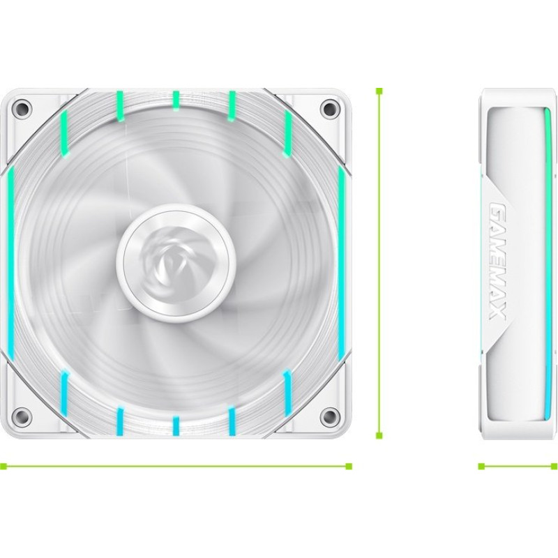 Кулер GameMax Tornado T12 ARGB-W