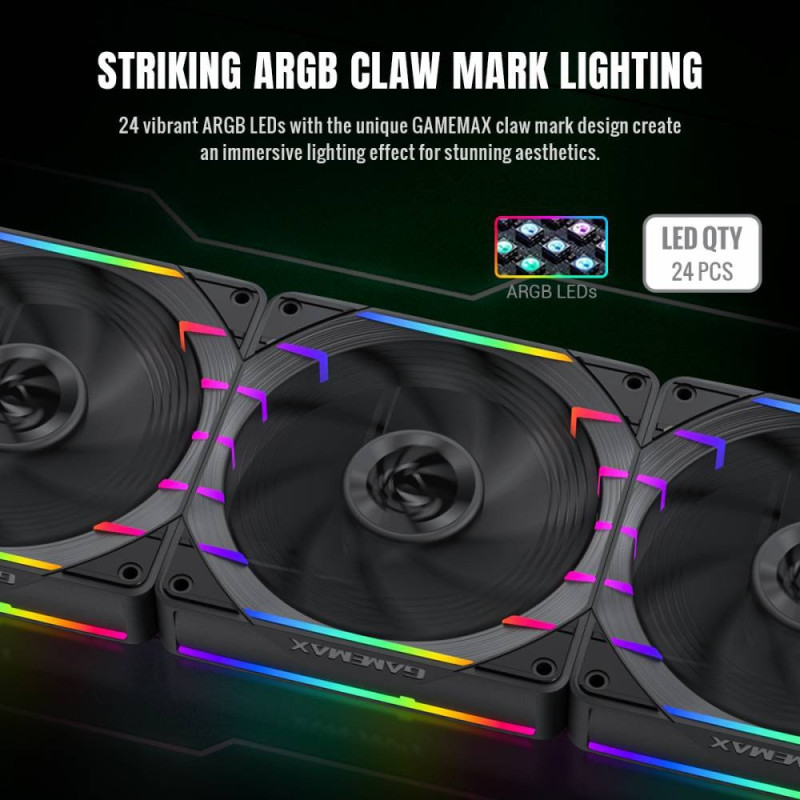 Кулер GameMax Tornado T12 ARGB