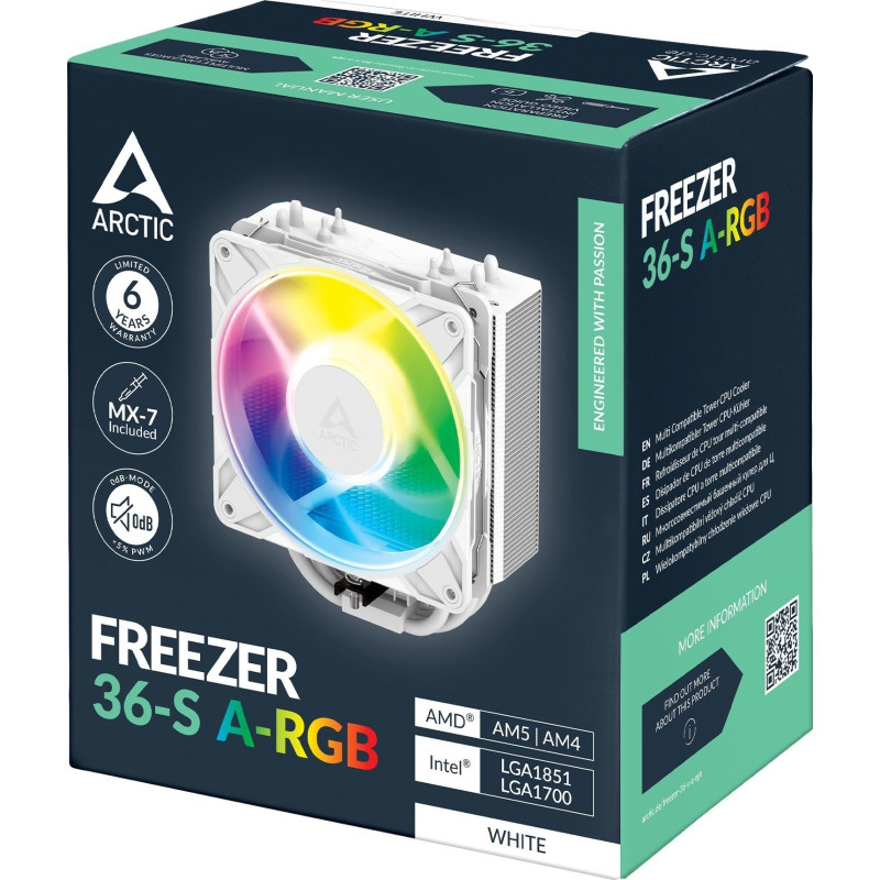 Кулер ARCTIC Freezer 36-S ARGB White (ACFRE00199A)