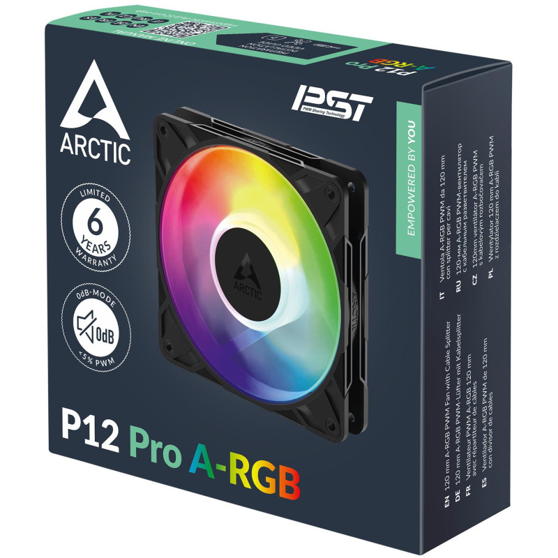 Кулер Arctic P12 Pro A-RGB Black (ACFAN00309A)
