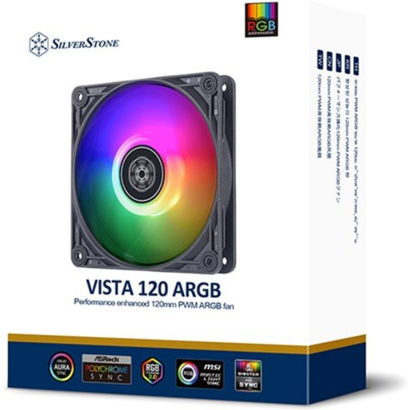 Кулер SILVER STONE Vista 120 ARGB Black (SST-VS120B-ARGB)