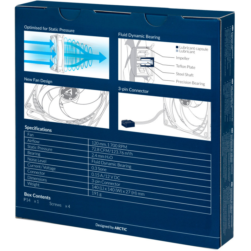 Кулер Arctic P14 Black (ACFAN00123A)