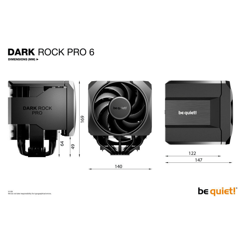 Кулер be quiet! Dark Rock Pro 6 Black (BK048)