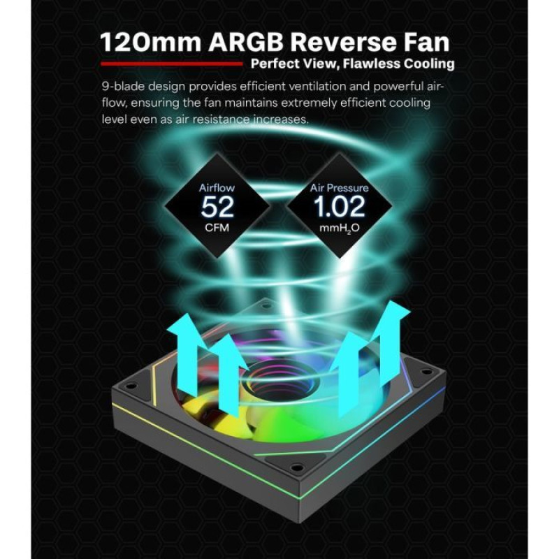 Кулер Xilence XPF120UR ARGB Reverse (XF078)