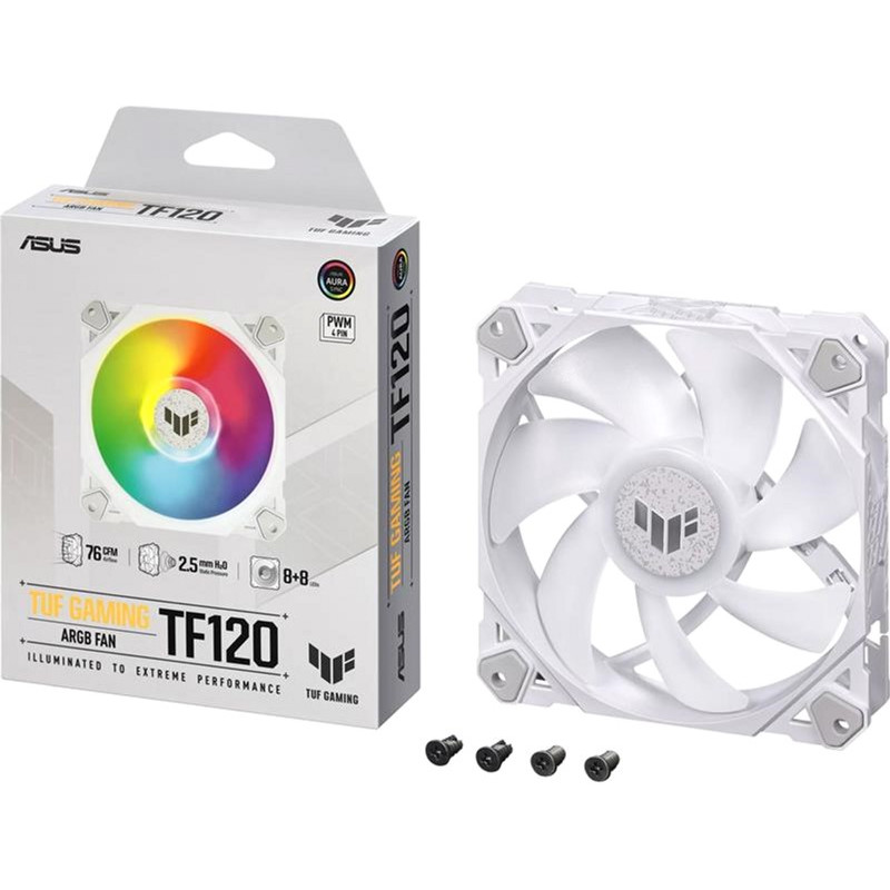 Кулер ASUS TUF Gaming TF120 ARGB White Edition (90DA0033-B09000)