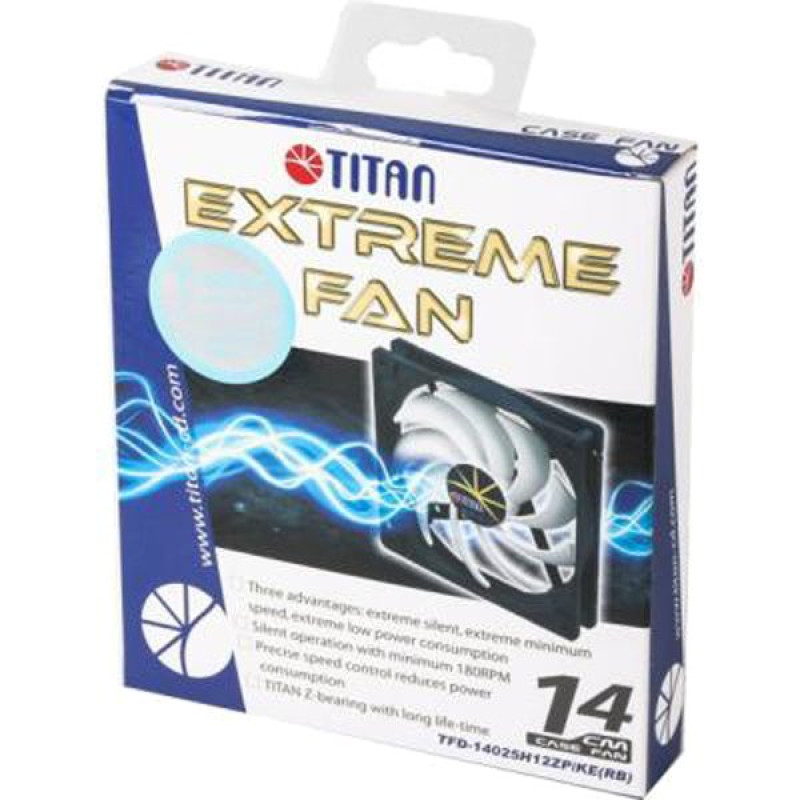 Кулер Titan TFD-14025 H 12 ZP/KE (RB), 140x140х25 мм, 4-pin