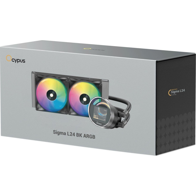 Система рідинного охолодження OCYPUS SIGMA L24 BK ARGB (SIGMA-L24-BK2AAWWN00X-GL)
