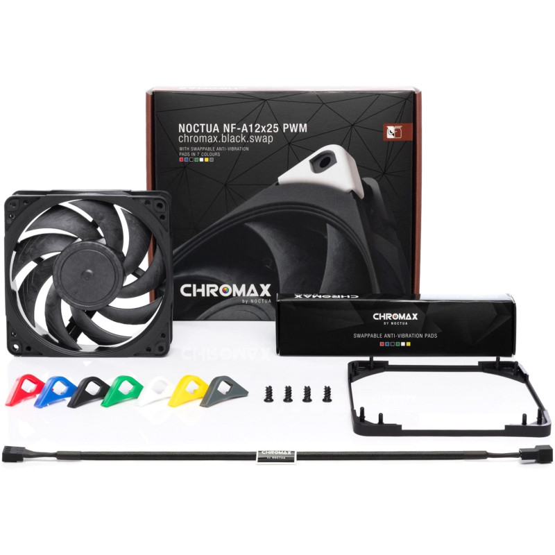 Кулер Noctua NF-A12X25 PWM chromax.black.swap