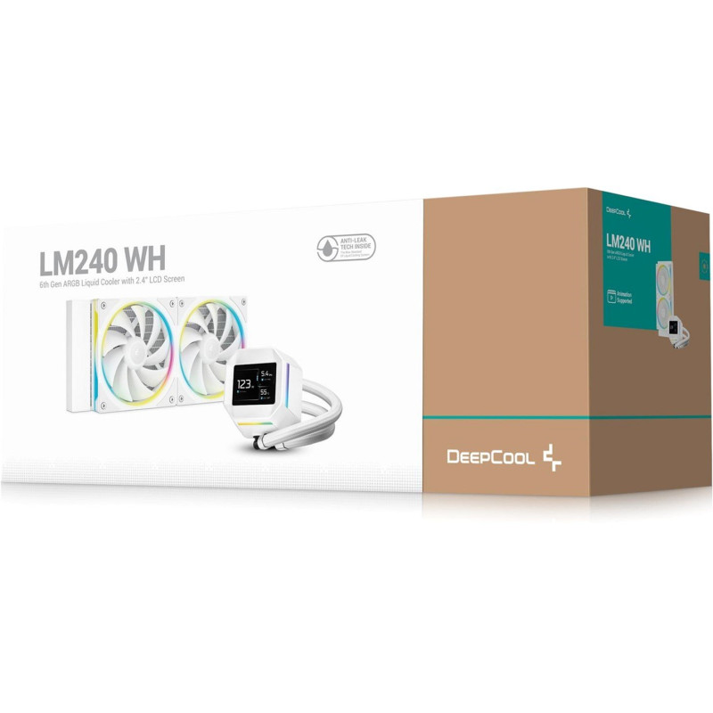 Система рідинного охолодження DeepCool LM240 WH (R-LM240-WHDMMC-1)