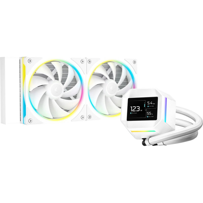 Система рідинного охолодження DeepCool LM240 WH (R-LM240-WHDMMC-1)