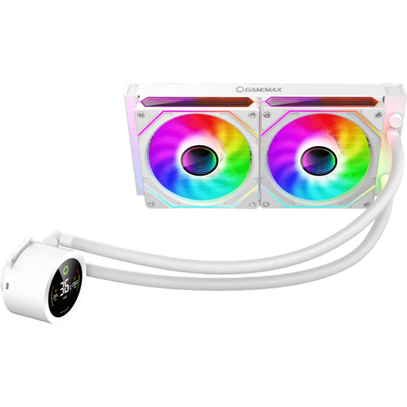 Водяне охолодження GameMax IceBurg 240 Digital WH