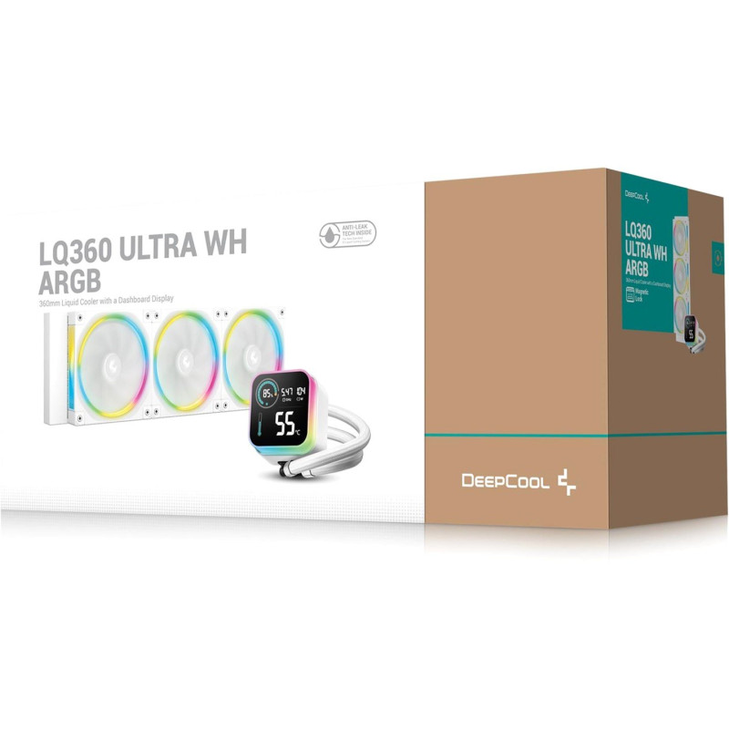 Система рідинного охолодження DeepCool LQ360 Ultra ARGB WH (R-LQ360-WHASMC-G-1)