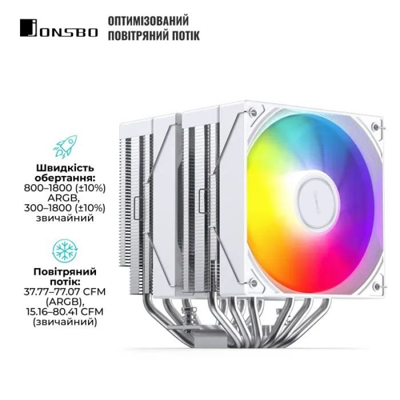Кулер JONSBO CB80 White