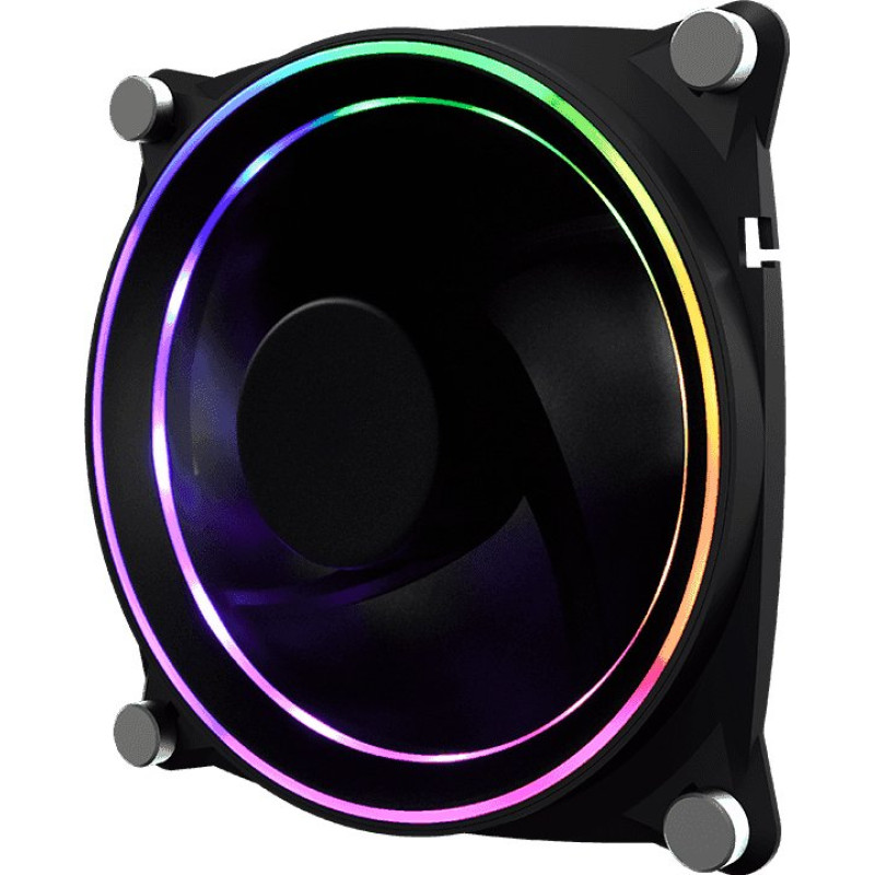 Кулер для корпуса 120 мм ARGB підсвічування гумові GAMEMAX GMX-12-DBB