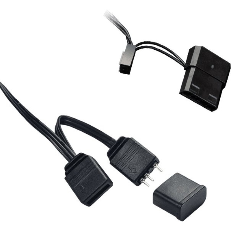 Кулер для корпуса 120 мм ARGB підсвічування гумові GAMEMAX GMX-12-DBB