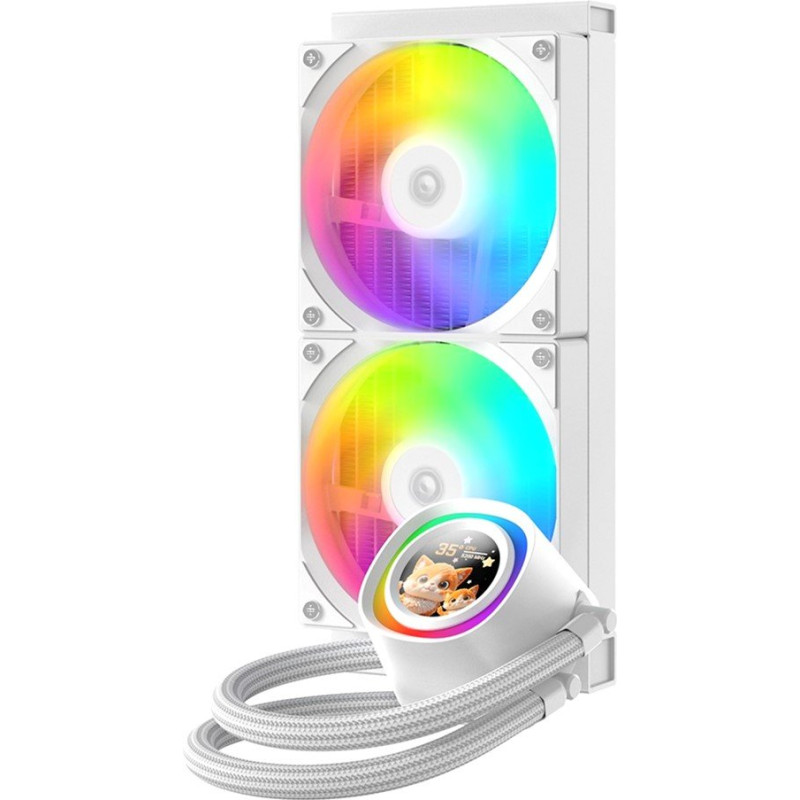 Система рідинного охолодження ID-Cooling FX240 LCD White
