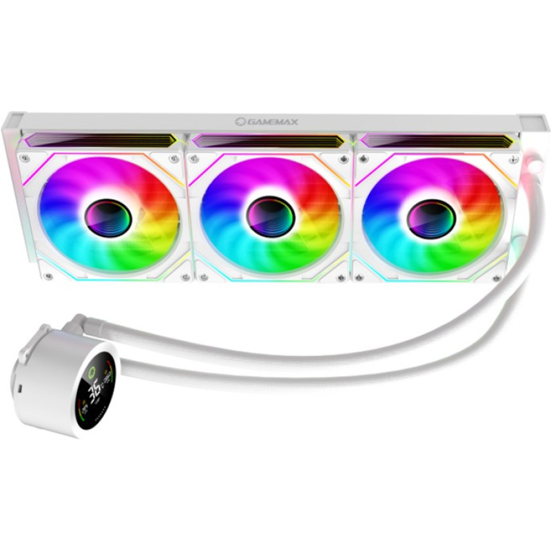 Водяне охолодження GameMax IceBurg 360 Digital WH
