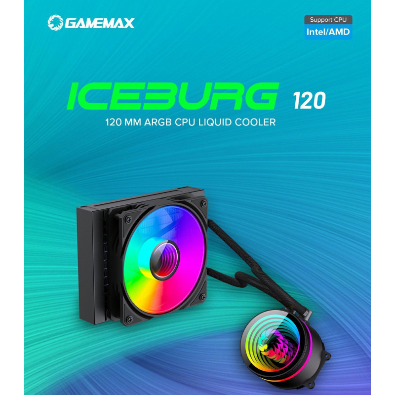 Водяне охолодження GameMax Iceburg 120 Black