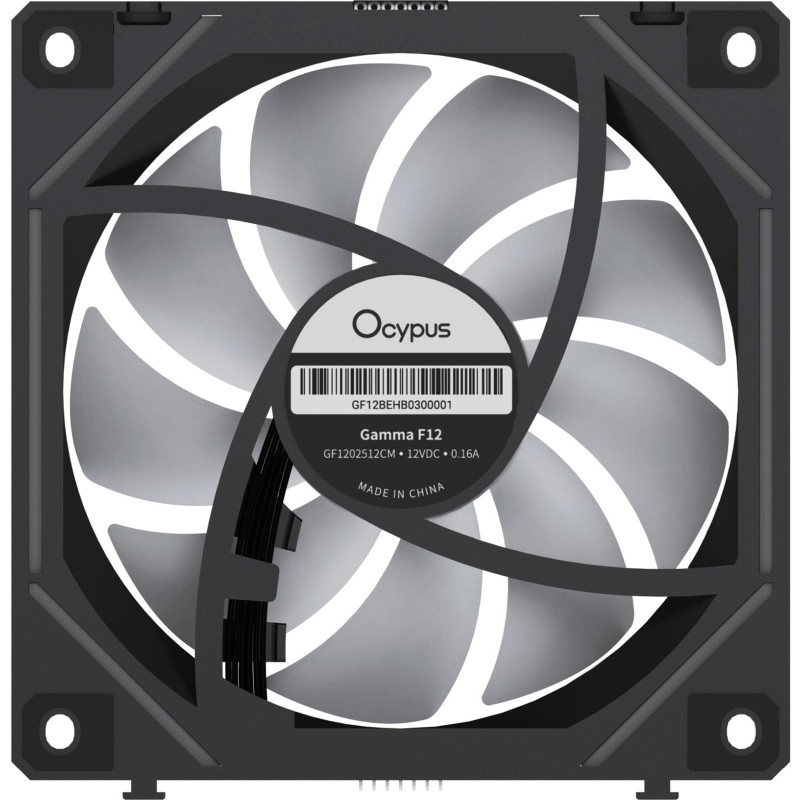 Кулер OCYPUS GAMMA F12 UNI BK ARGB REVERSE BLADE 3 IN 1 (GAMMA-F12-BK3AM01U-GL)