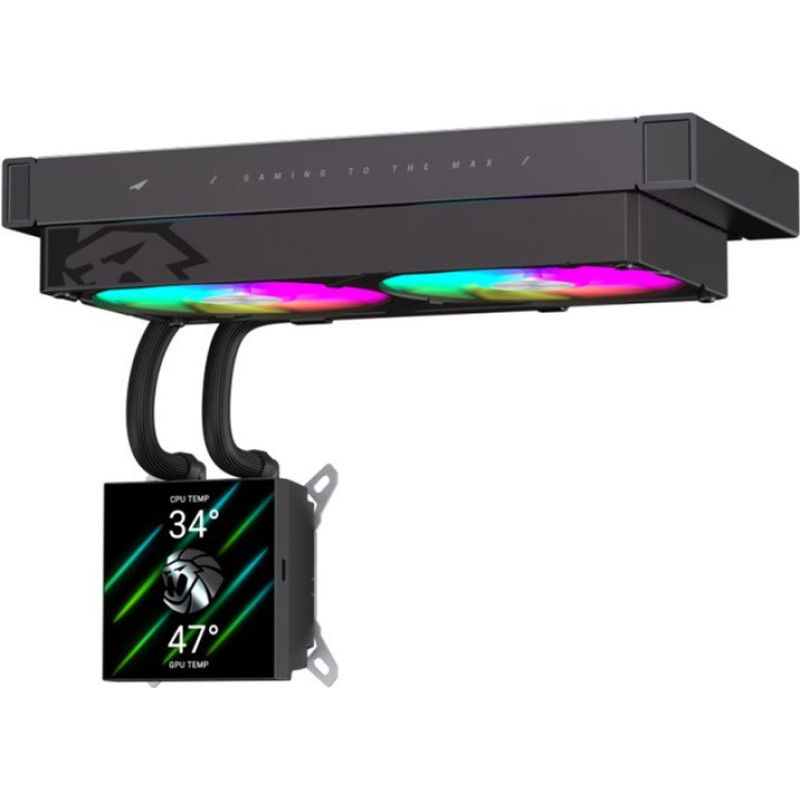 Водяне охолодження GameMax Glacier 240 LCD BK