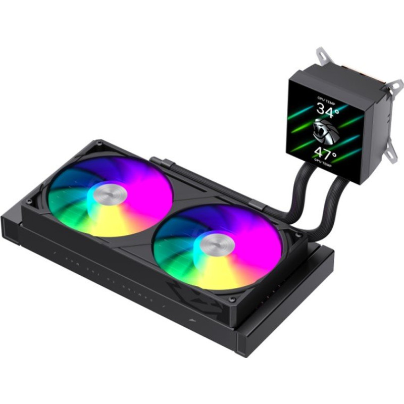 Водяне охолодження GameMax Glacier 240 LCD BK