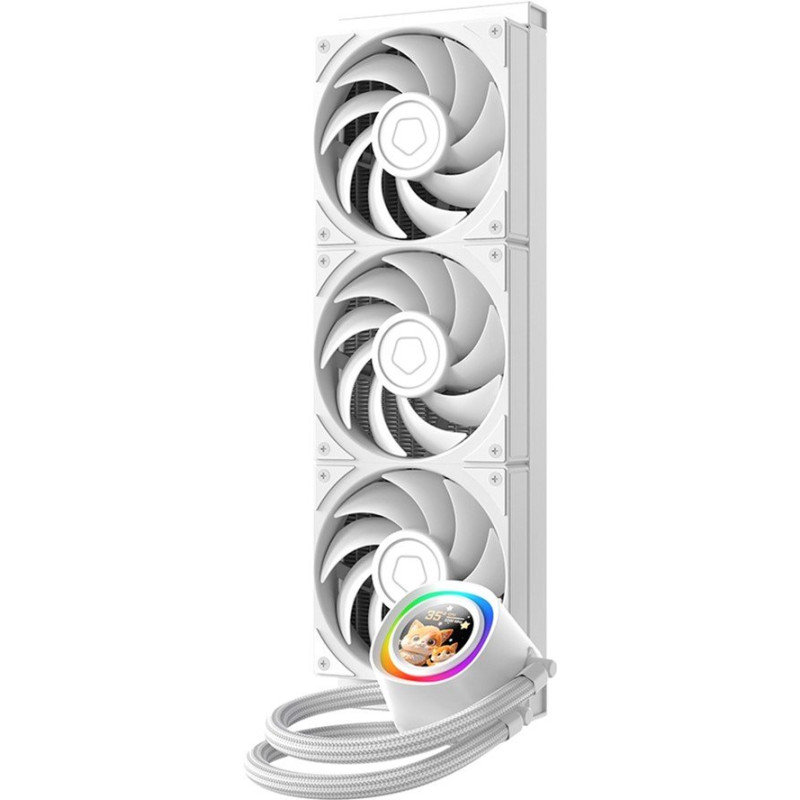 Система рідинного охолодження ID-Cooling FX360 LCD PE White