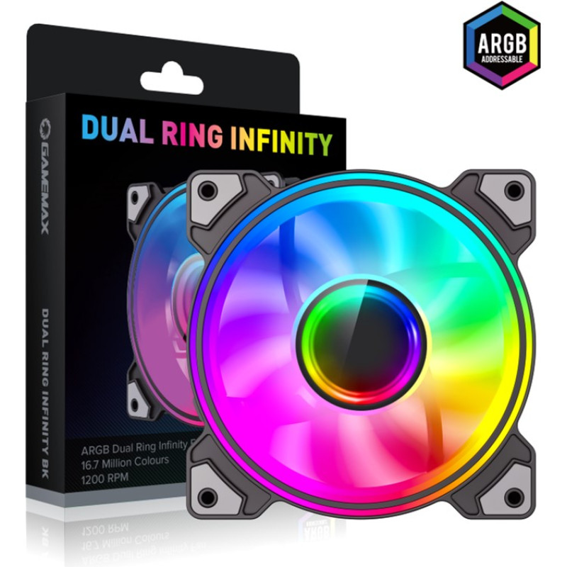 Кулер Gamemax Dual Ring Infinity BK