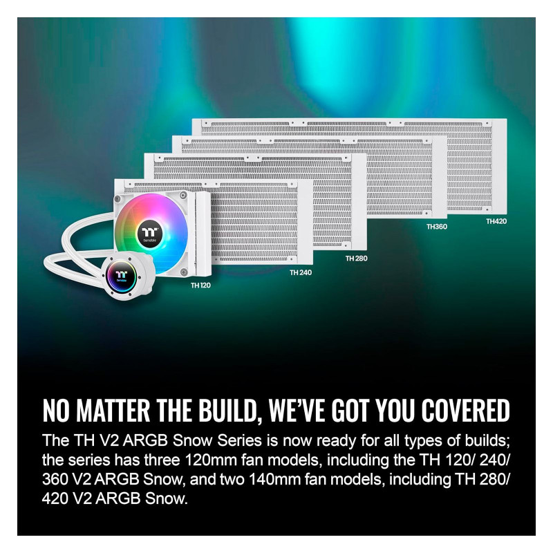 Система рідинного охолодження Thermaltake th240 v2 argb Sync Snow Edition (CL-W364-PL12SW-A) 