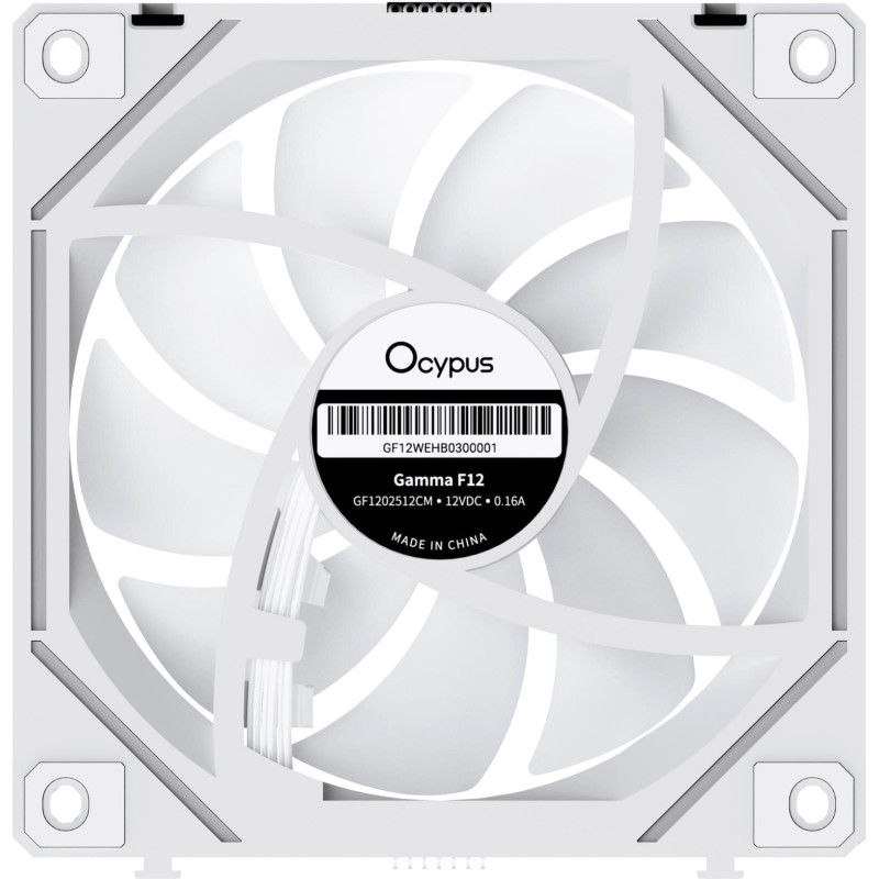 Кулер OCYPUS GAMMA F12 UNI WH ARGB REVERSE BLADE 3 IN 1 (GAMMA-F12-WH3AM01U-GL)