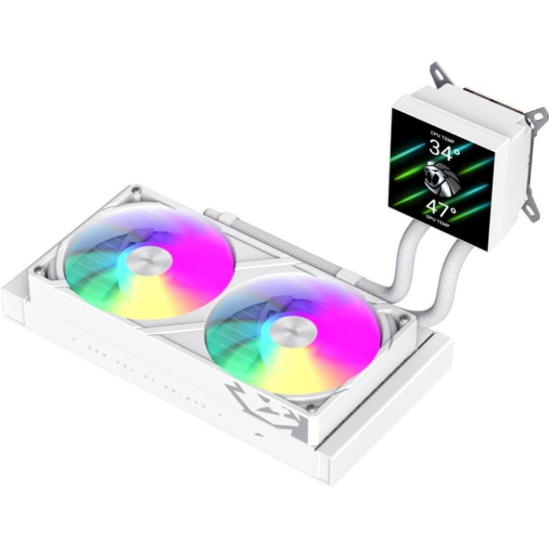 Водяне охолодження GameMax Glacier 240 LCD WH