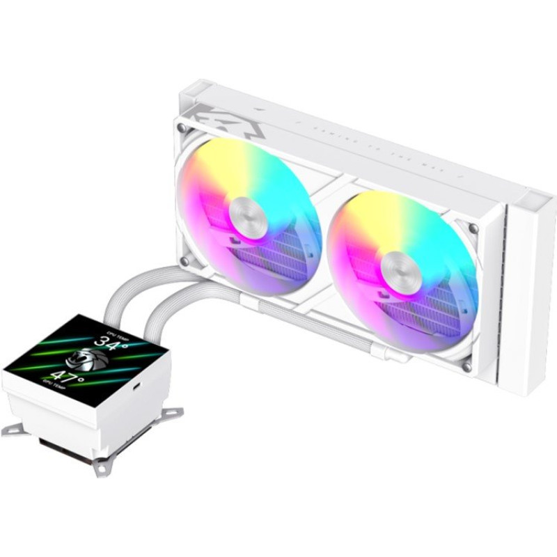 Водяне охолодження GameMax Glacier 240 LCD WH