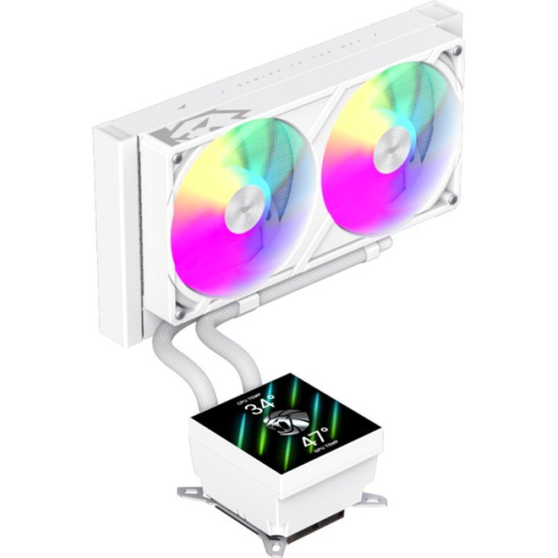 Водяне охолодження GameMax Glacier 240 LCD WH