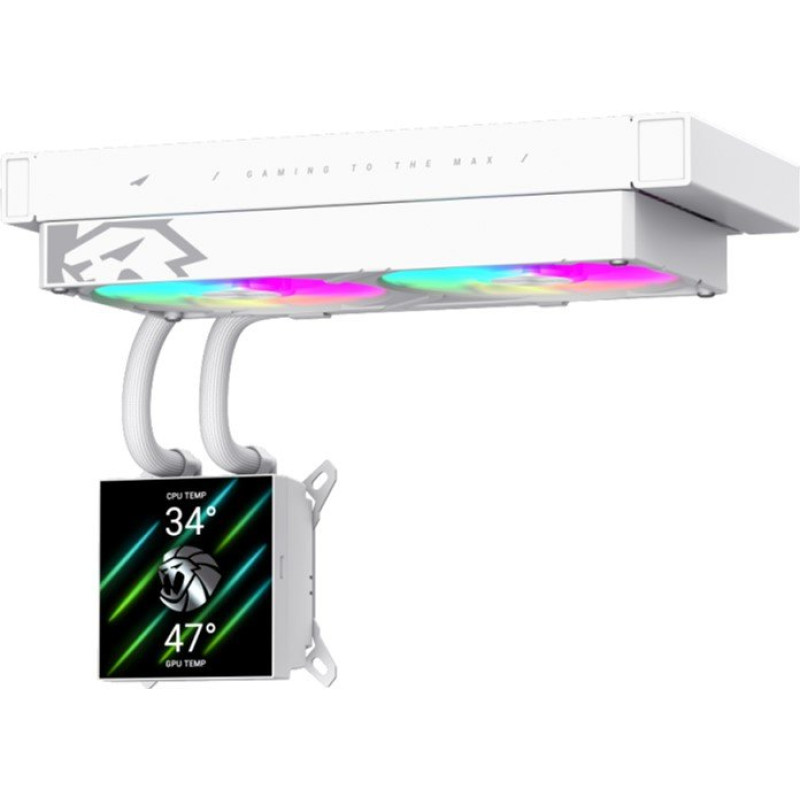 Водяне охолодження GameMax Glacier 240 LCD WH
