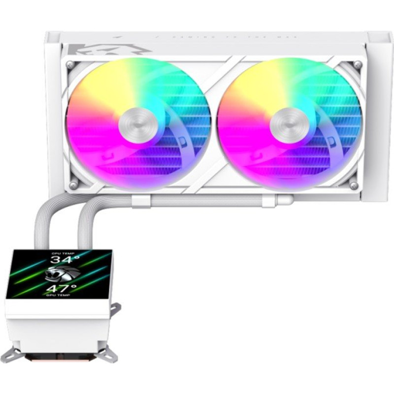 Водяне охолодження GameMax Glacier 240 LCD WH