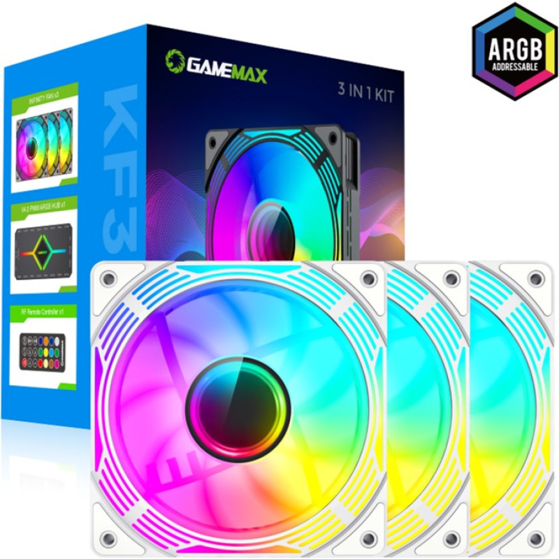 Кулер для корпусу GameMax KF300 WH