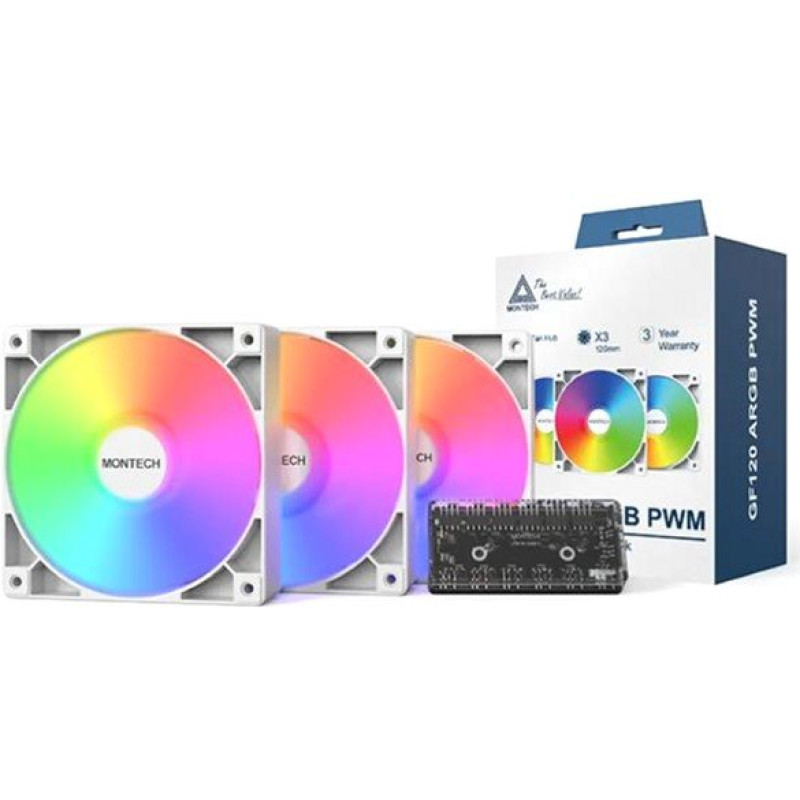 Кулер MONTECH GF120 V2 ARGB PWM 3I1(W)