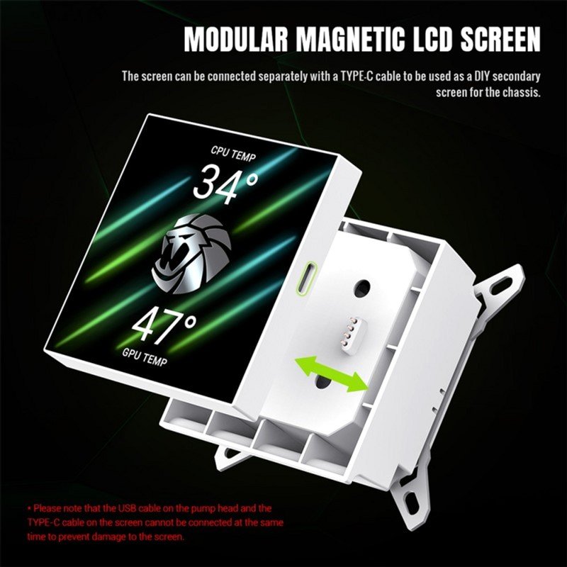 Водяне охолодження GameMax Glacier 360 LCD WH