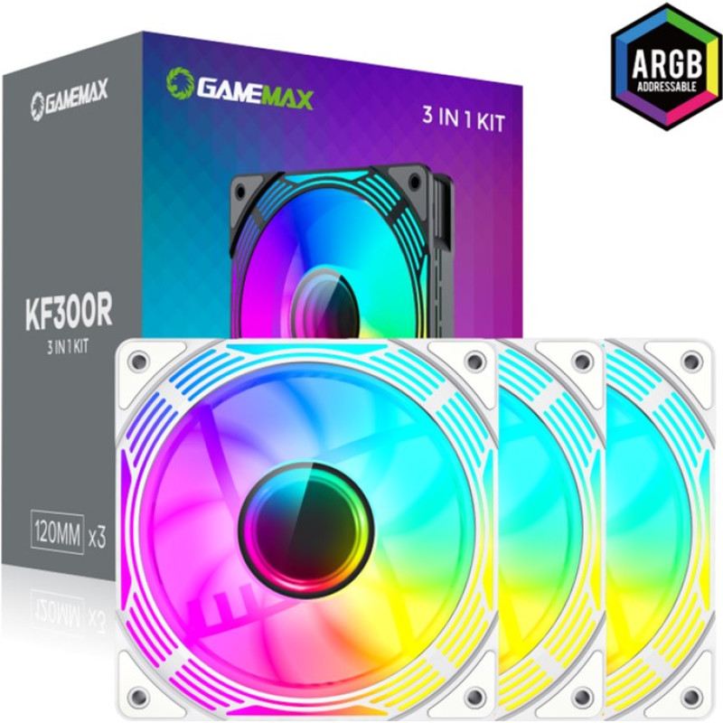 Кулер для корпусу GameMax KF300R WH