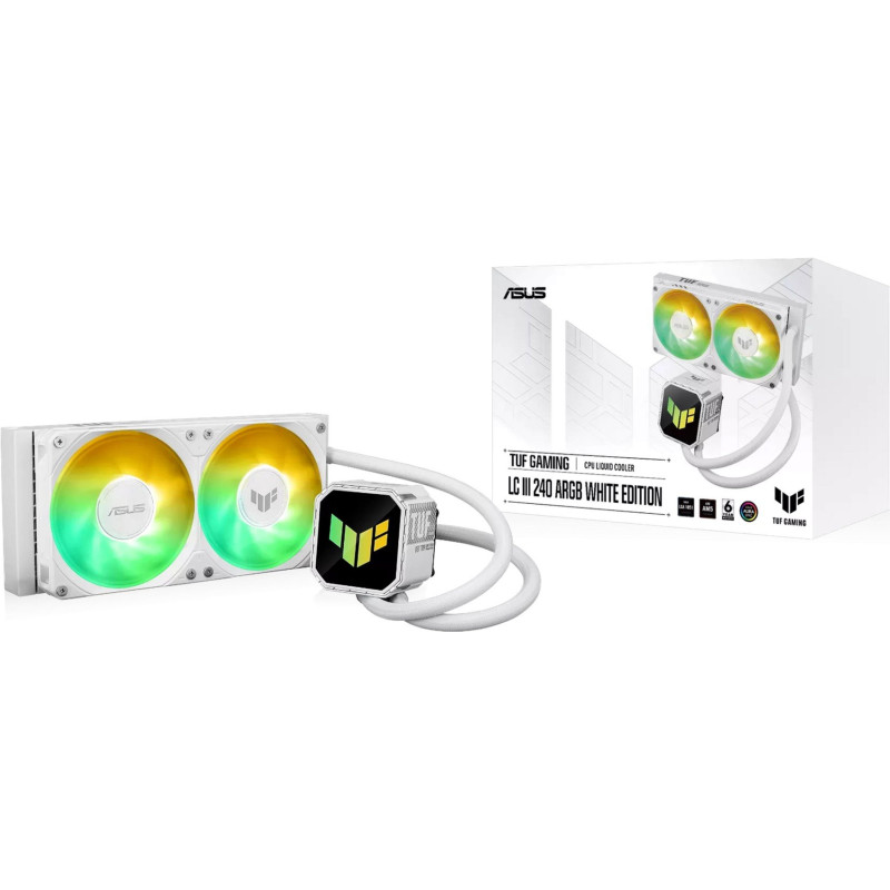 Система водяного охолодження Asus TUF Gaming LC III 240 ARGB White (90RC01J2-B0EAY0)
