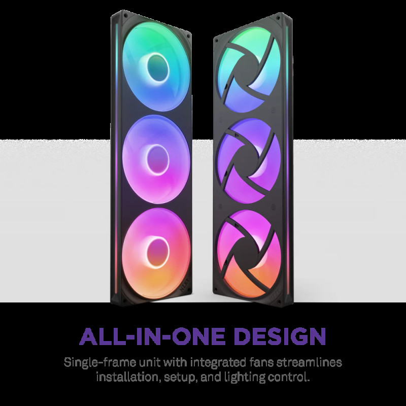 Кулер NZXT F420 RGB Core Fan Single Frame (RF-U42HF-B1) Black