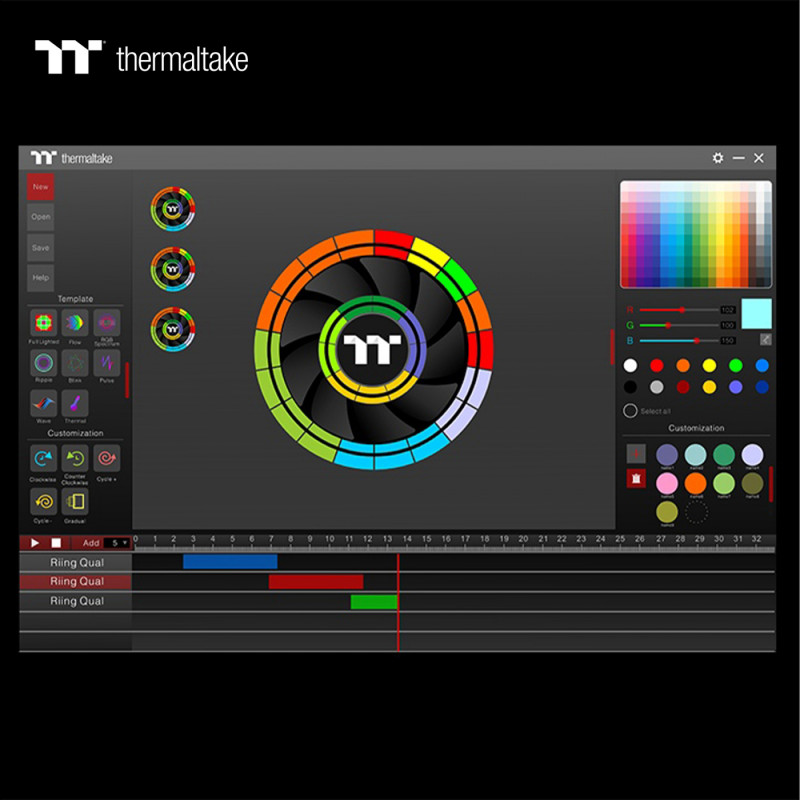 Кулер Thermaltake Riing Quad 14 RGB Radiator Fan TT Premium Edition (CL-F089-PL14SW-C)