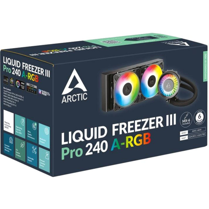 Система рідинного охолодження Arctic Liquid Freezer III Pro 240 A-RGB (ACFRE00182A) Black