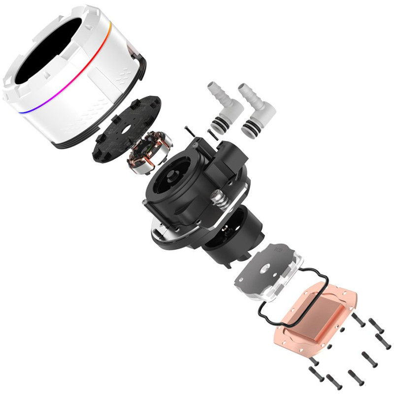 Система водяного охолодження ID-Cooling Space LCD SL240 XE White