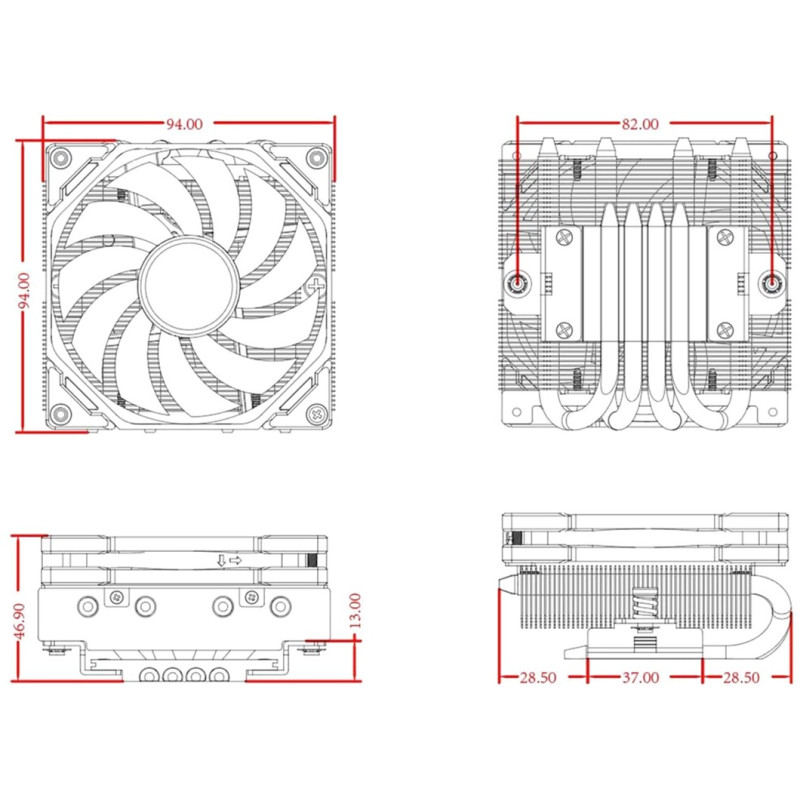 Кулер ID-Cooling IS-40-XT Black