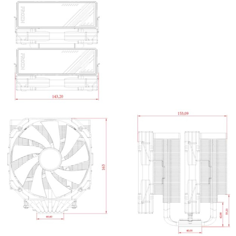 Kuler ID-Cooling Frozen A720 Black