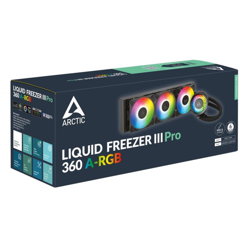 Система рідинного охолодження Arctic Liquid Freezer III Pro 360 A-RGB (ACFRE00184A) Black