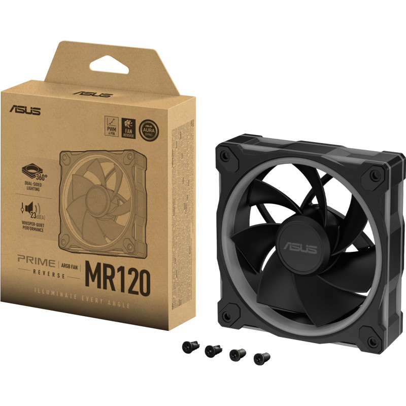Кулер ASUS PRIME MR120 REVERSE ARGB BLACK (90DA00L0-B09000)